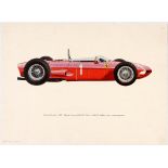 Car Racing Posters Formula 1 Ferrari Porsche Lotus 1962