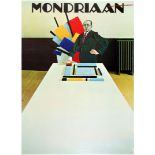 Advertising Poster Mondriaan Exhibition 1972