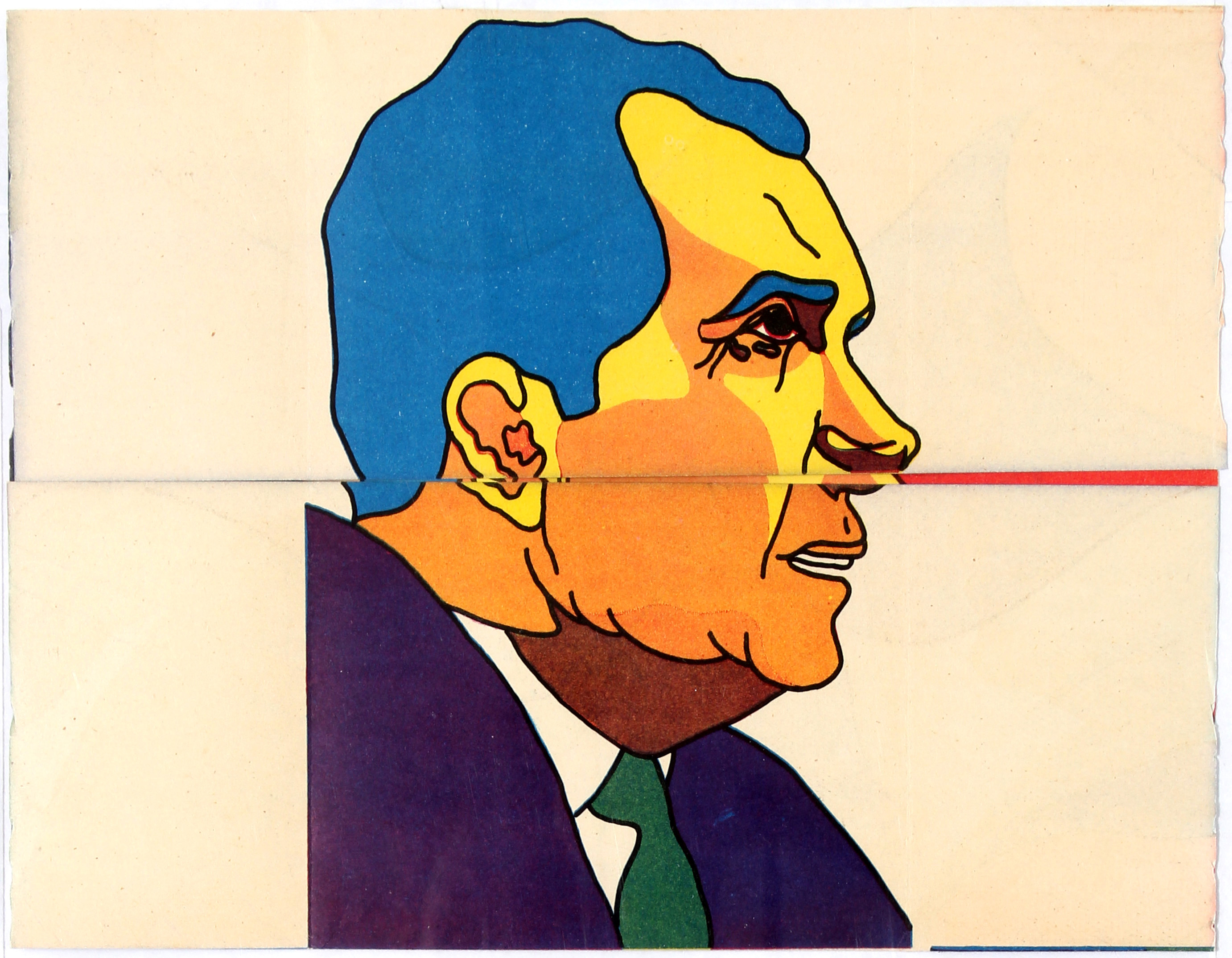 Cuba Propaganda Poster OSPAAAL Nixon Vampire Transformation Rostgaard - Image 3 of 4