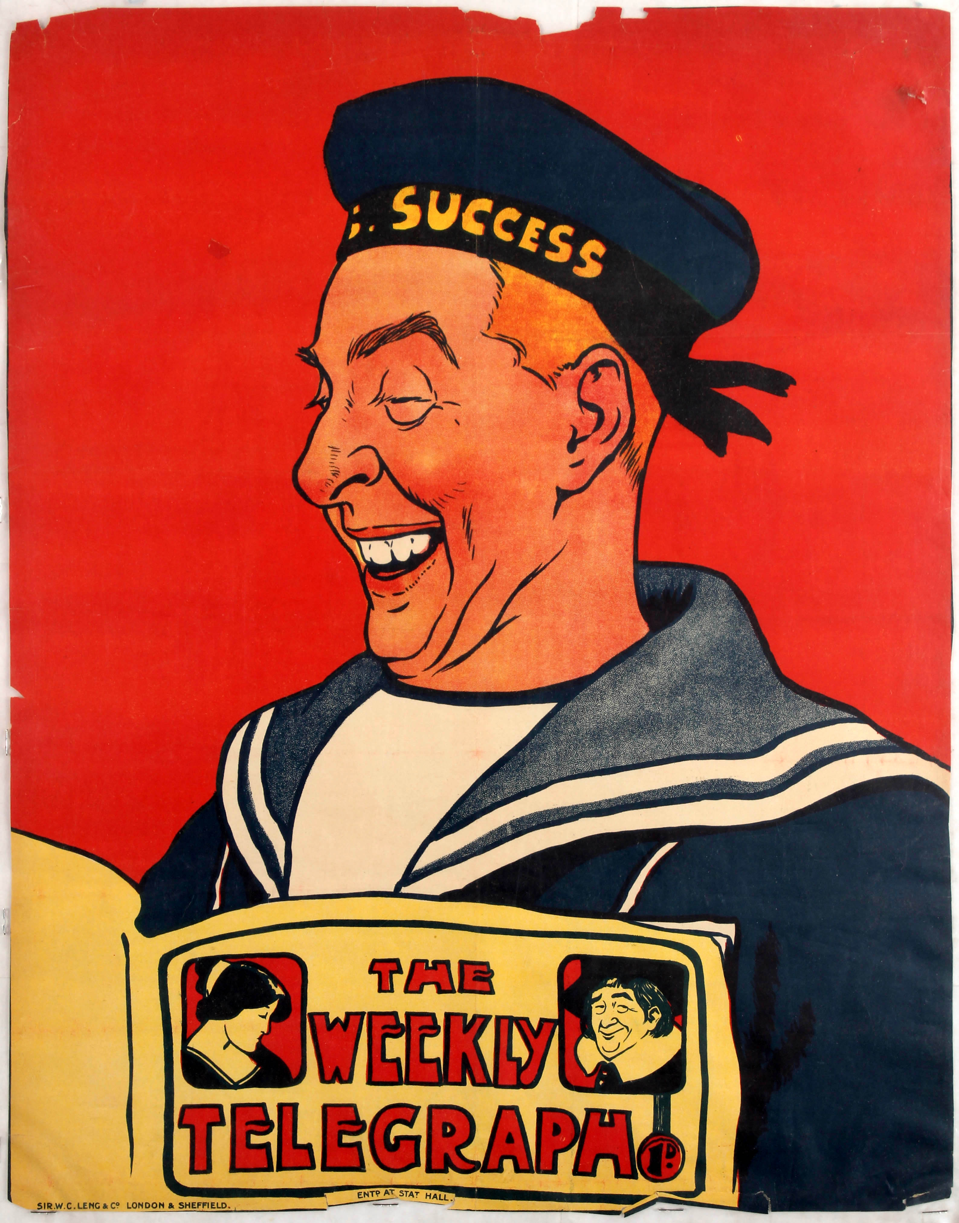 Advertising Poster The Weekly Telegraph Sailor