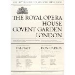 Advertising Poster The Royal Opera House Covent Garden Germany