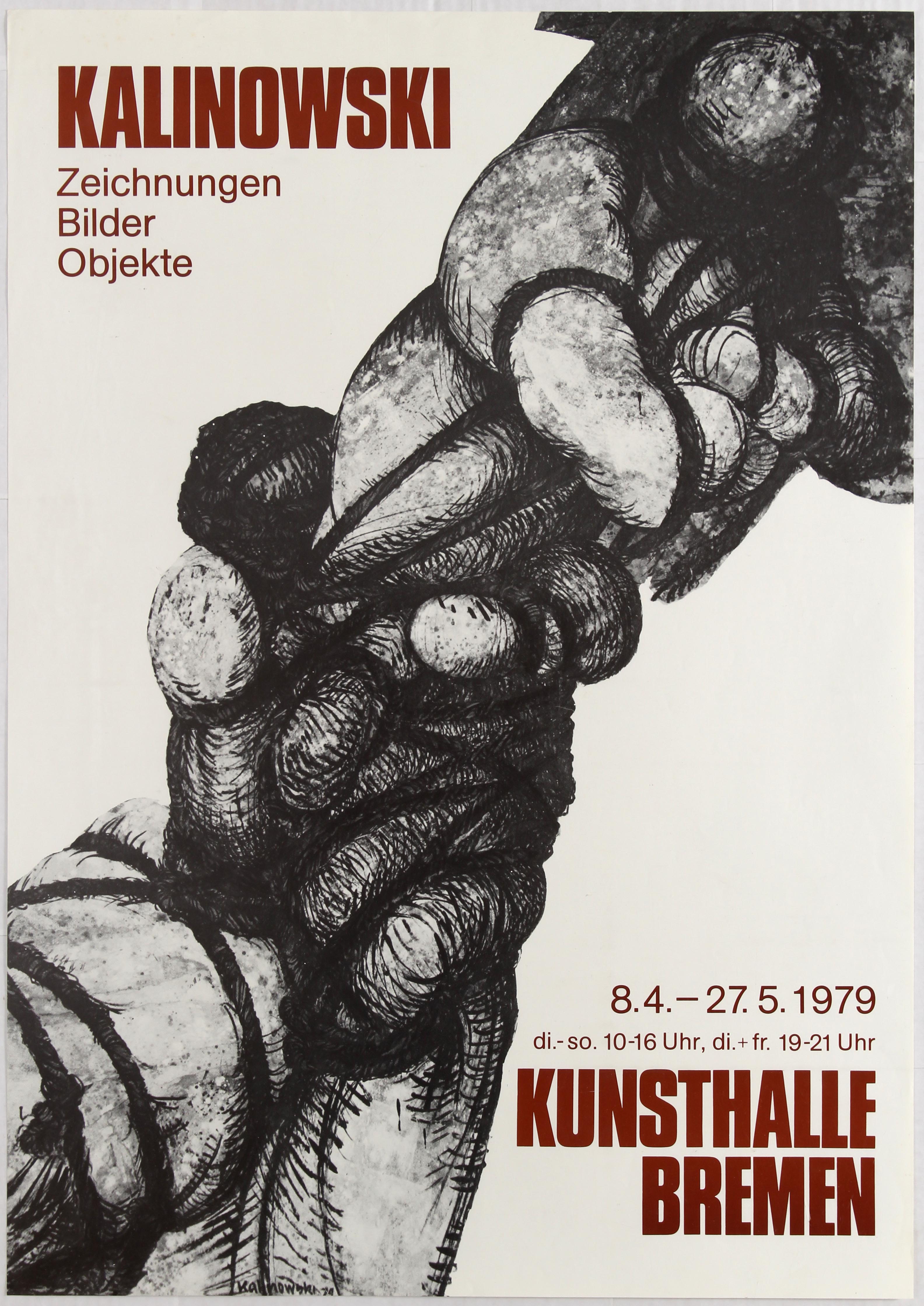 Art Exhibition Poster Auden Moore Soulages Kalinowski Modersohn Becker Atelier 17 - Image 4 of 5
