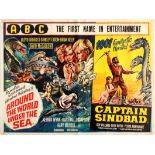 Movie Poster Around The World Under The Sea Captain Sindbad