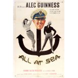 Movie Poster All At Sea Alec Guinness Naval Comedy