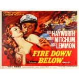 Movie Poster Fire Down Below Adventure USA Robert Parish