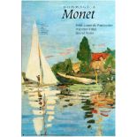 Art Exhibition Poster Homage Monet Grand Palais Picasso Impressionism