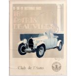 Advertising Poster Auto Club Paris Deauville