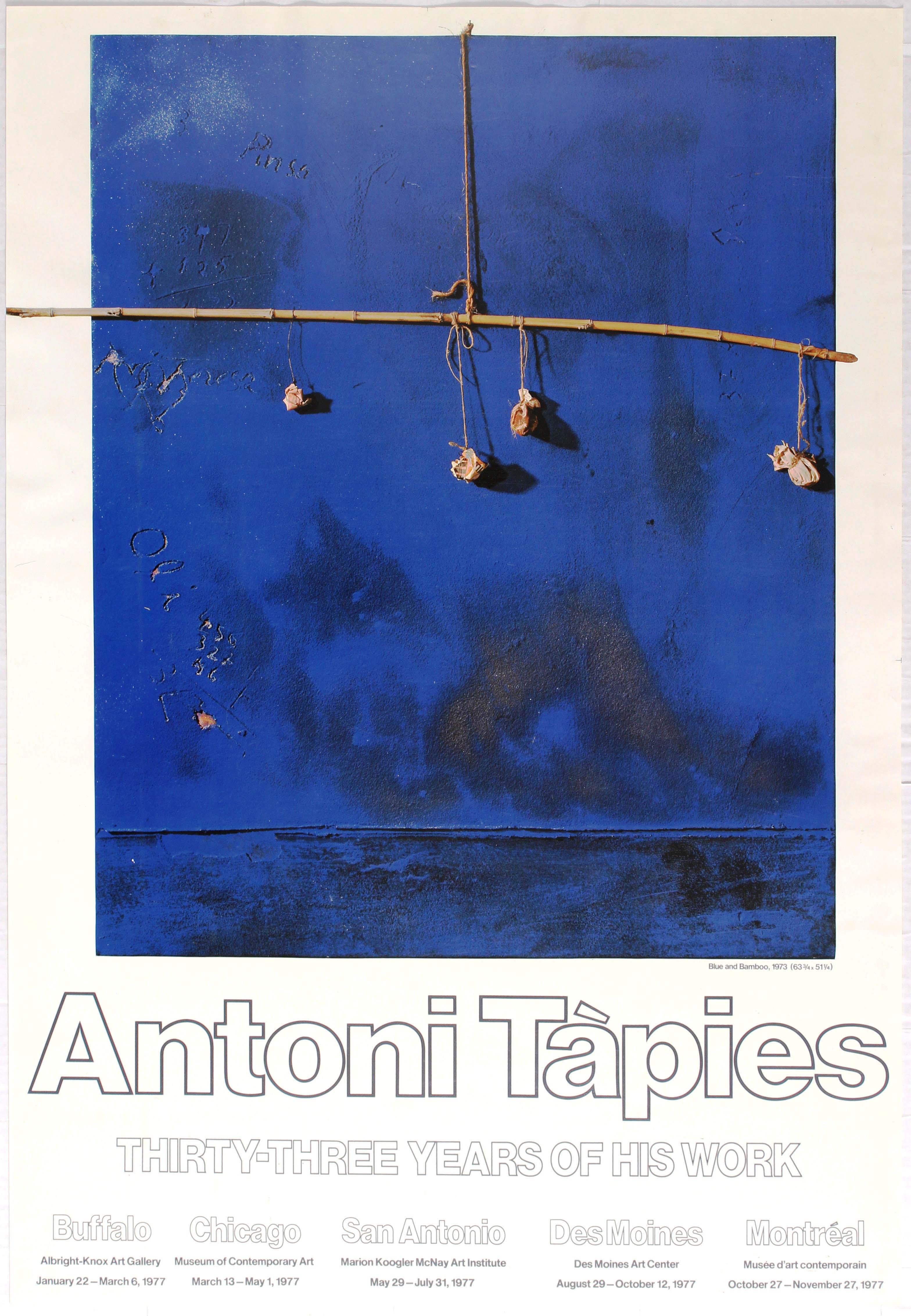 Art Exhibition Poster Apollinaire Deutsche Blindenstudienanstalt Antoni Tapies Laurens Masurel - Image 5 of 5