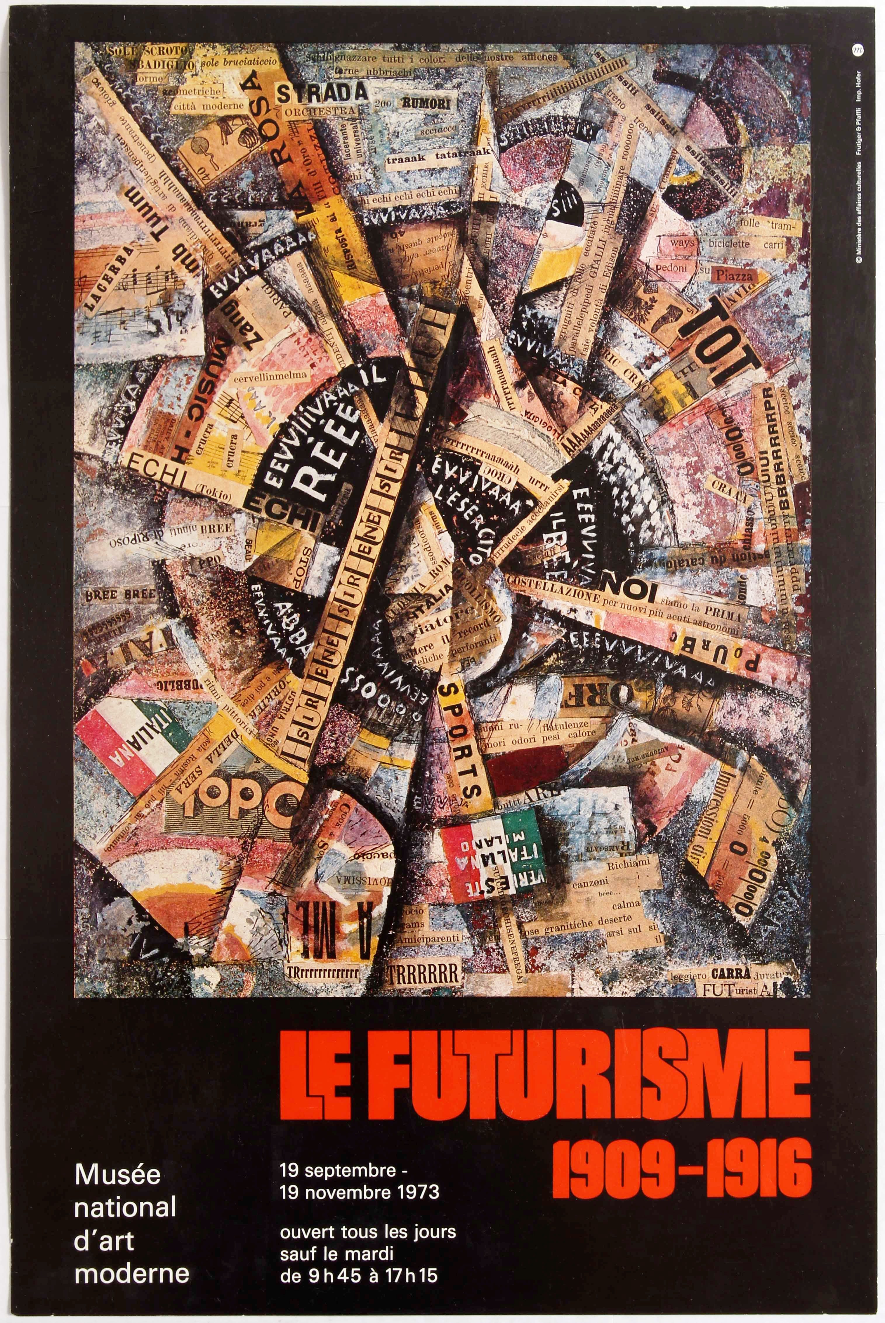 Art Exhibition Poster Futurism Apollinaire Bernard Mininot Danish Artists Werkbund 1907