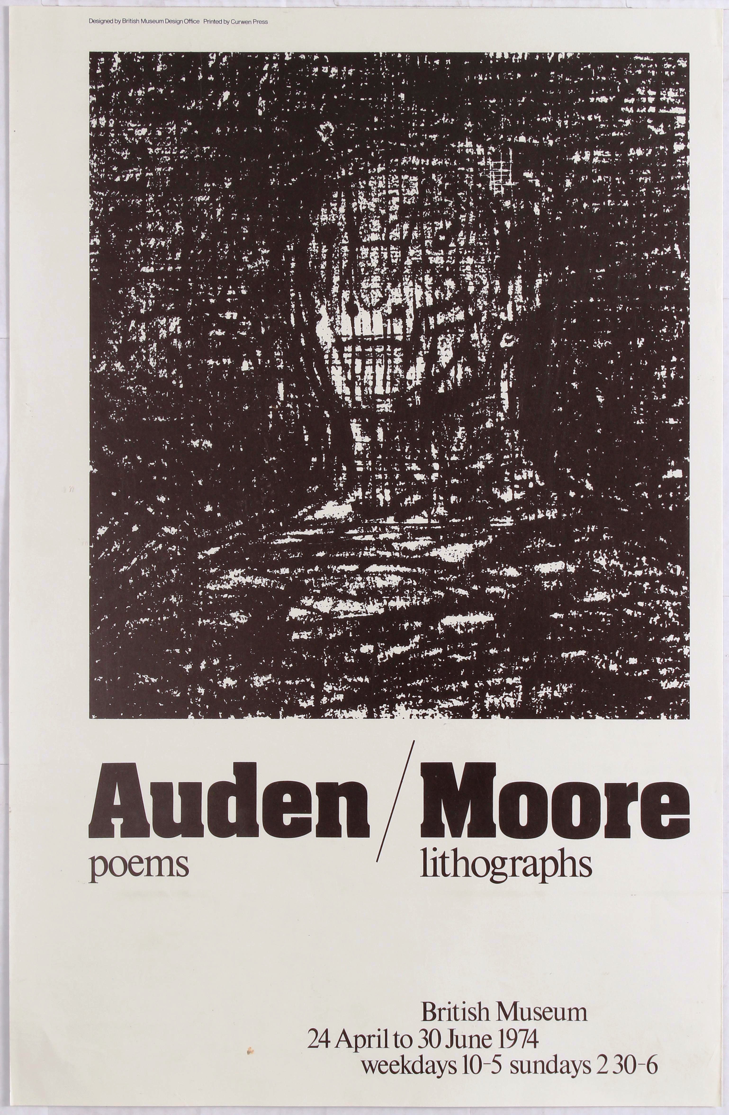 Art Exhibition Poster Auden Moore Soulages Kalinowski Modersohn Becker Atelier 17