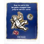 Advertising Poster Nicolas Wine Spaceman Petits Futs