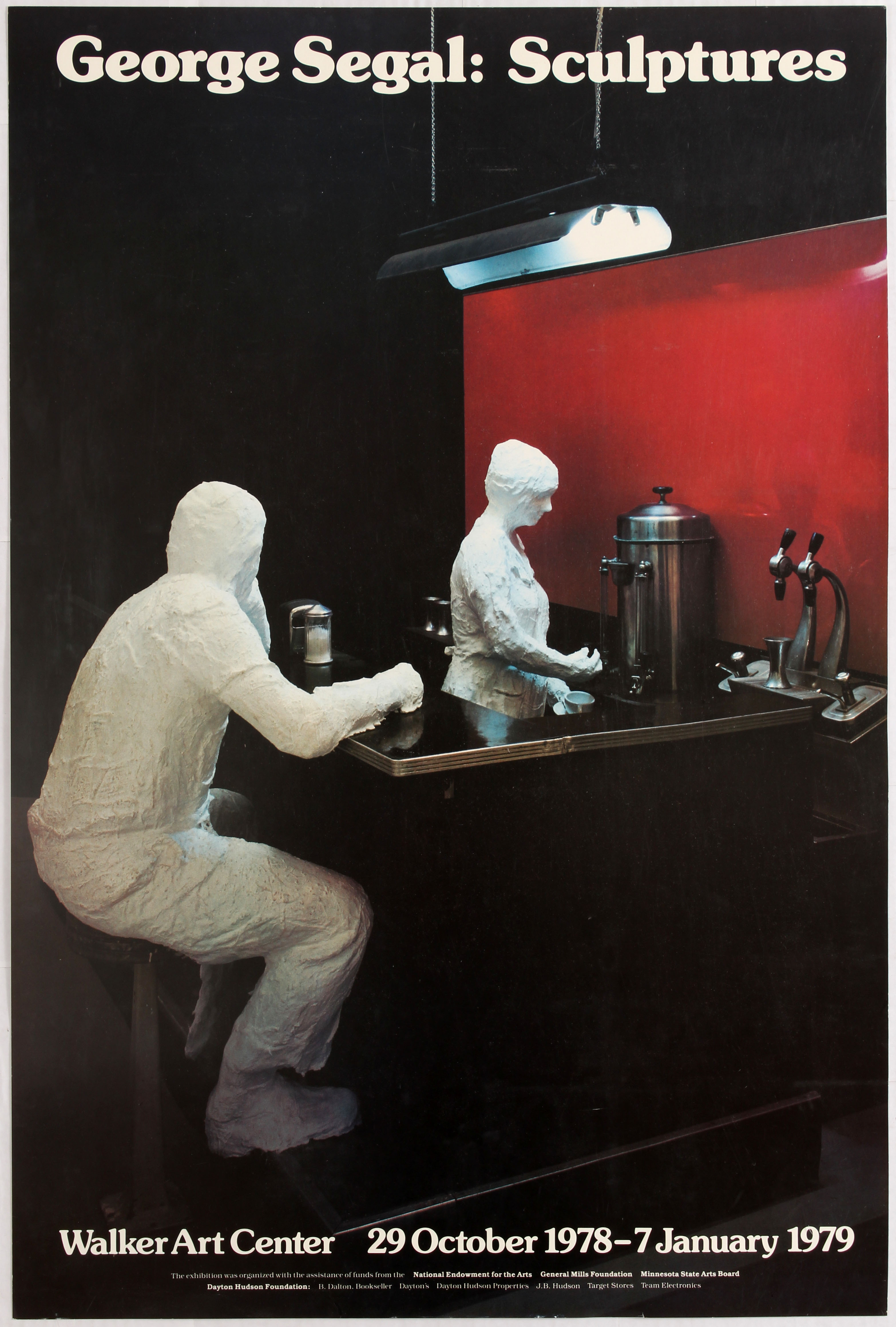Art Exhibition Poster American Drawing Guggenheim Steinlein George Segal Pistoletto Kostuumafdeling - Image 5 of 5