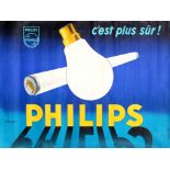 Advertising Poster Philips Midcentury Modern France