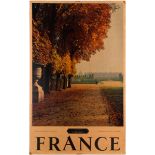 Travel Poster Autumn In Versailles France