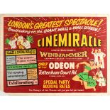 Movie Poster Windjammer London Greatest Spectacle Cinemiracle