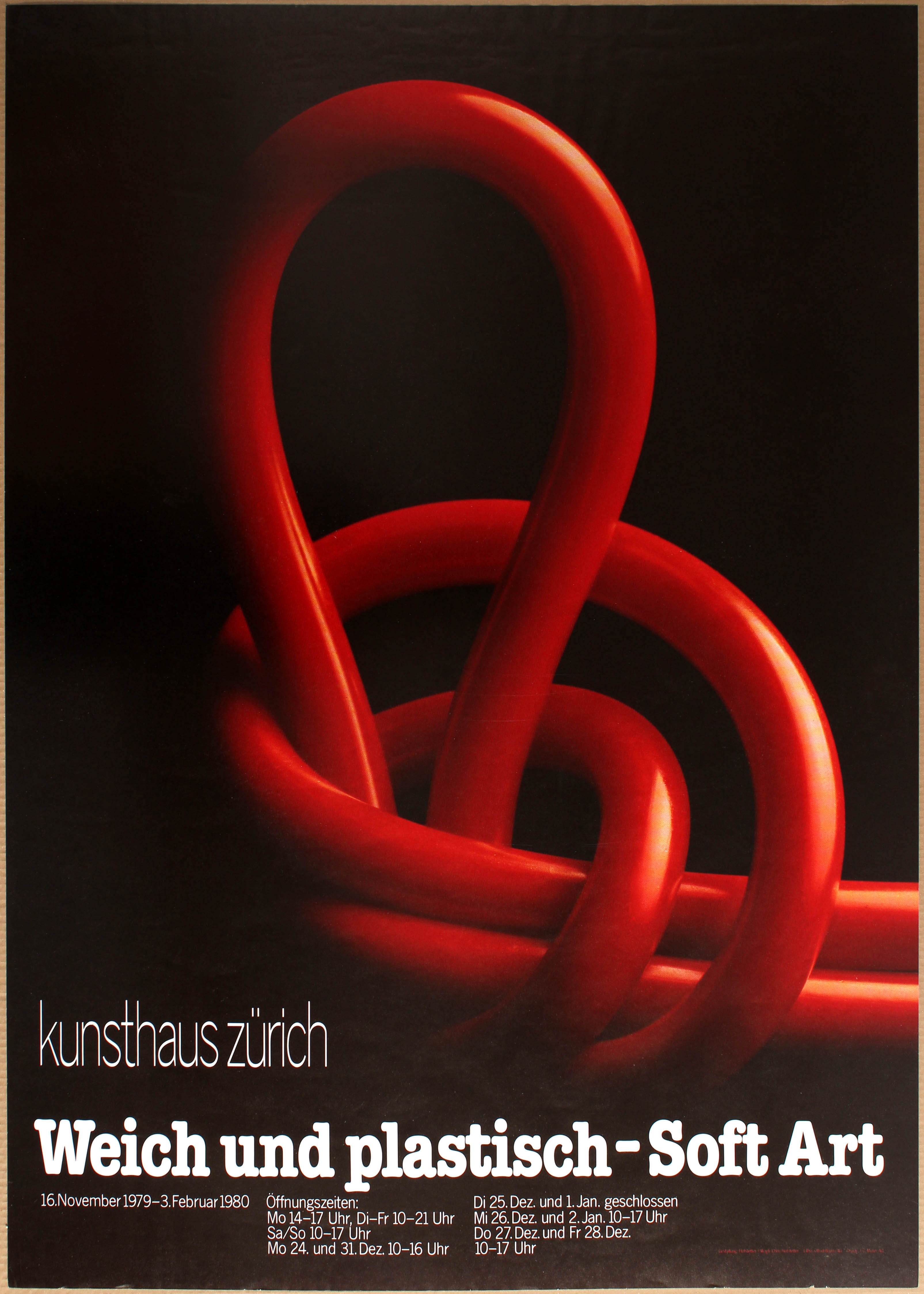 Advertising Poster Weich und Plastisch - Soft Art Kunsthaus Zurich