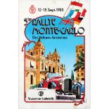 Sport Poster Classic Car Rallye Monte Carlo Grognet