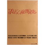 Art Exhibition Poster Rauschenberg Venice Realism Abtract Biennale Kirchner