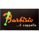 Advertising Poster Barbisio Il Cappello Fedora Hat