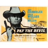 Movie Poster Pay The Devil Western Crime Man In the Shadow