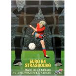 Sport Poster Football Euro 84 Strasbourg UEFA