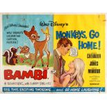 Movie Poster Bambi Monkeys, Go Home Walt Disney