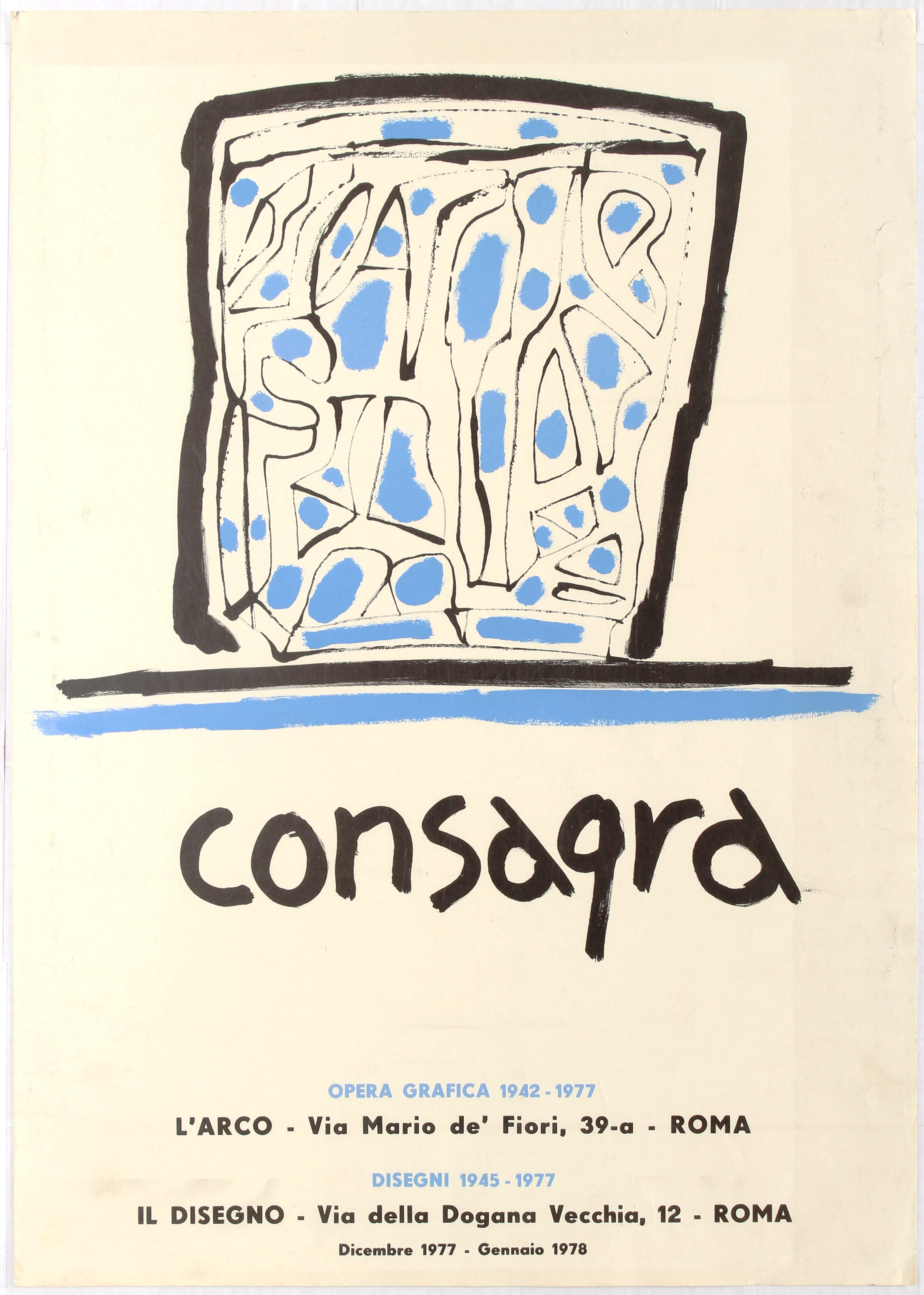 Art Exhibition Poster Paul Klee Francis Picabia Ben Nicholson Consaqra Vespignani - Image 4 of 5