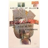 Art Exhibition Poster Rauschenberg Albright Knox Gallery
