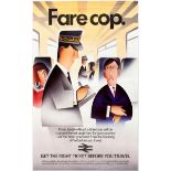 Advertising Poster Fare Cop British Railway