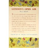 Travel Poster London's Open Air Animals LT Shafig Shawki
