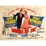 Movie Poster Bundle of Joy Musical Comedy Eddie Fisher Debbie Reynolds