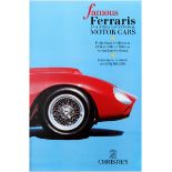 Advertising Poster Monaco Ferrari Auction Motor Cars