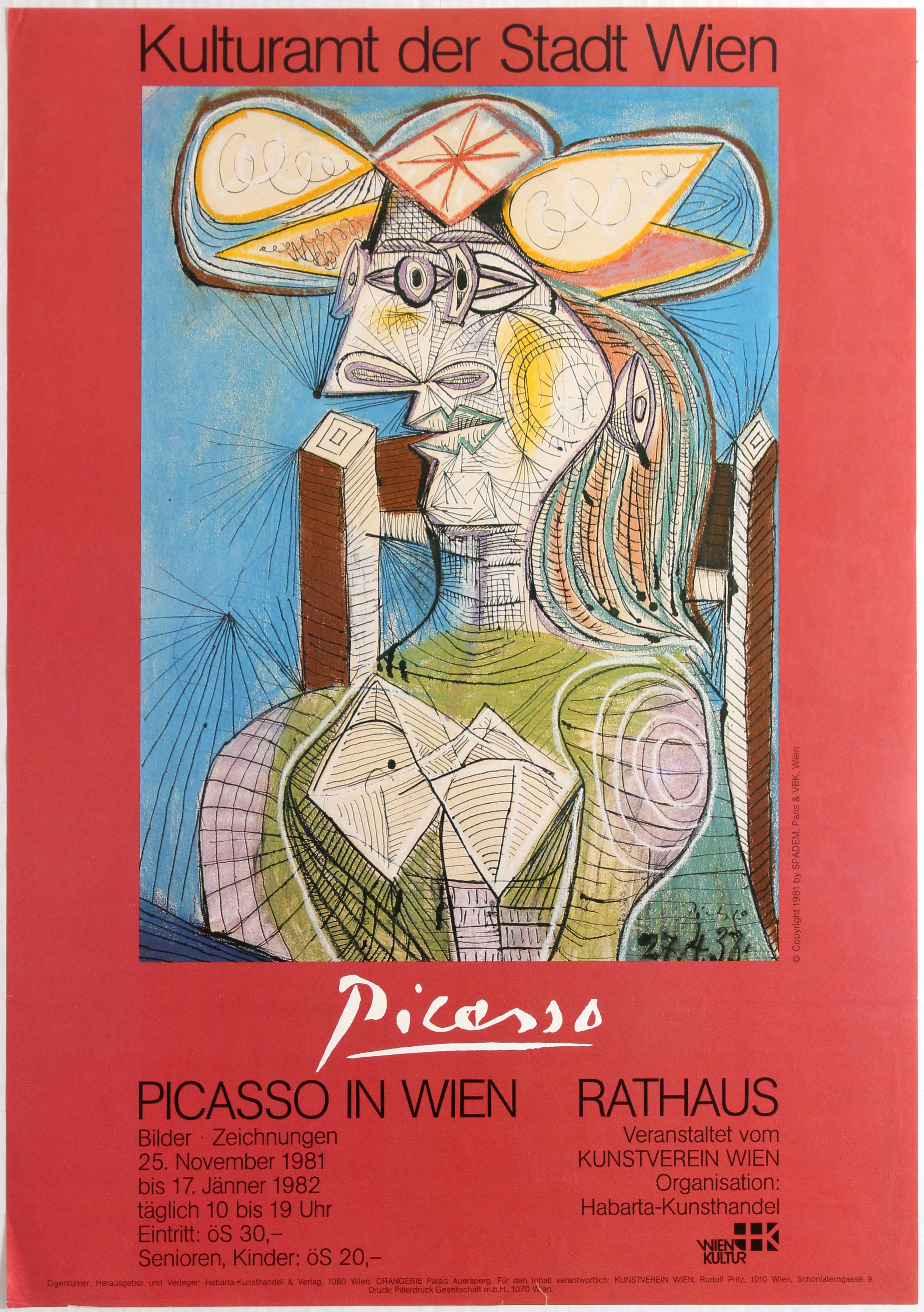 Art Exhibition Poster Picasso Avantagrde Leoncilo Domoto Segantini - Image 2 of 5