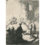 Rembrandt van Rijn, Harmensz (1606 Leiden - Amsterdam 1669). Jesus unter den Schriftgelehrten (