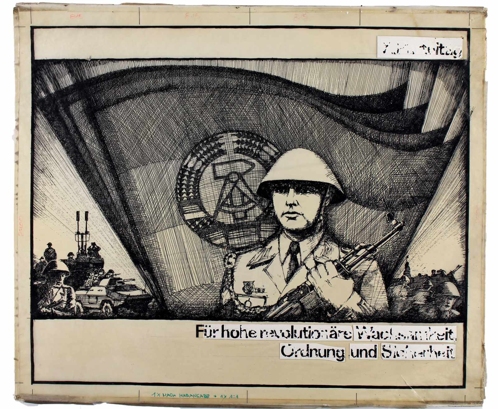 Nationale Volksarmee. 'X. Parteitag. Für hohe revolutionäre Wachsamkeit, Ordnung und Sicherheit'. - Image 8 of 9