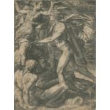 Caraglio, Gian Jacopo (um 1505 Verona od. Parma - Krakau 1565). Apollo u. Daphne. Kupferstich auf