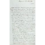 Rumigny, Marie-Hippolyte de, franz. Gesandter und Pair von Frankreich (1784-1871). Zwei eh. Briefe