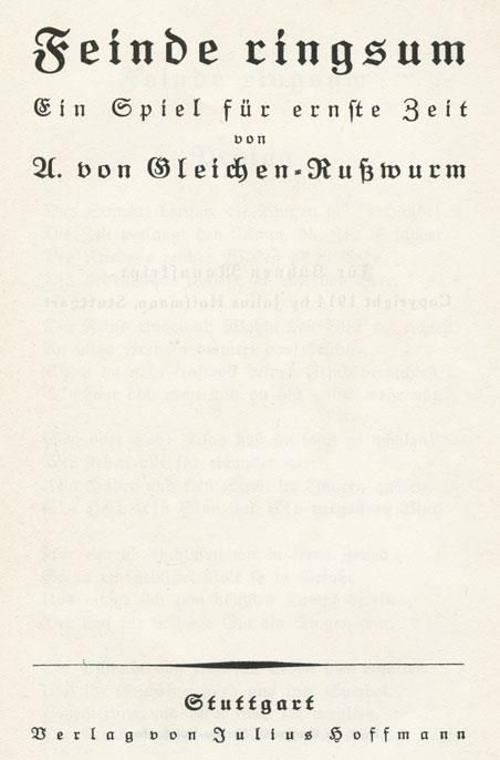 Gleichen-Russwurm, Alexander von, Schriftsteller, Herausgeber, Übersetzer und Kulturphilosoph, - Image 2 of 2