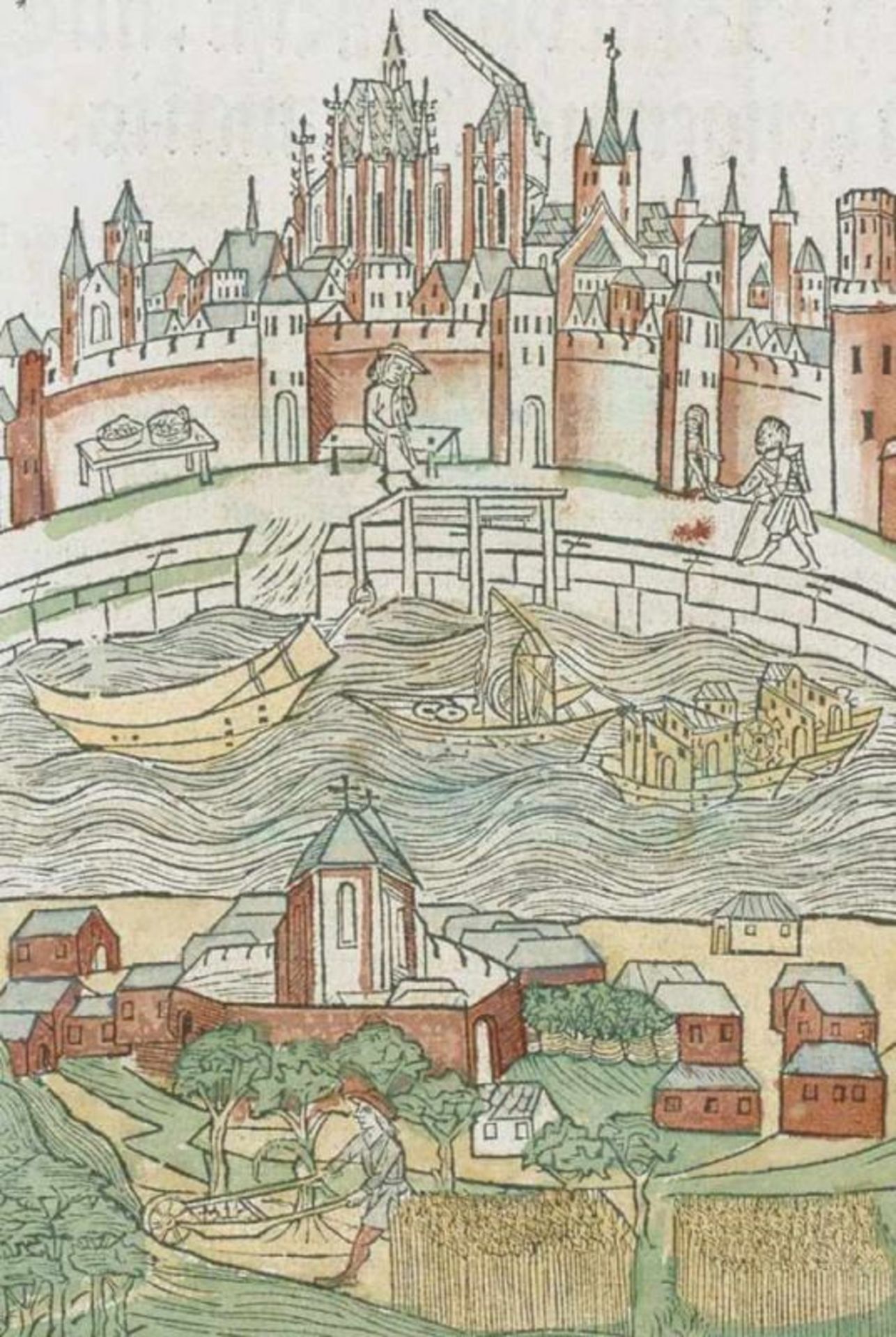 Cronica, Die van der hilliger Stat van Coellen. Köln, Johann Koelhoff d.J. 23. Aug. 1499. Fol. Mit - Bild 2 aus 4