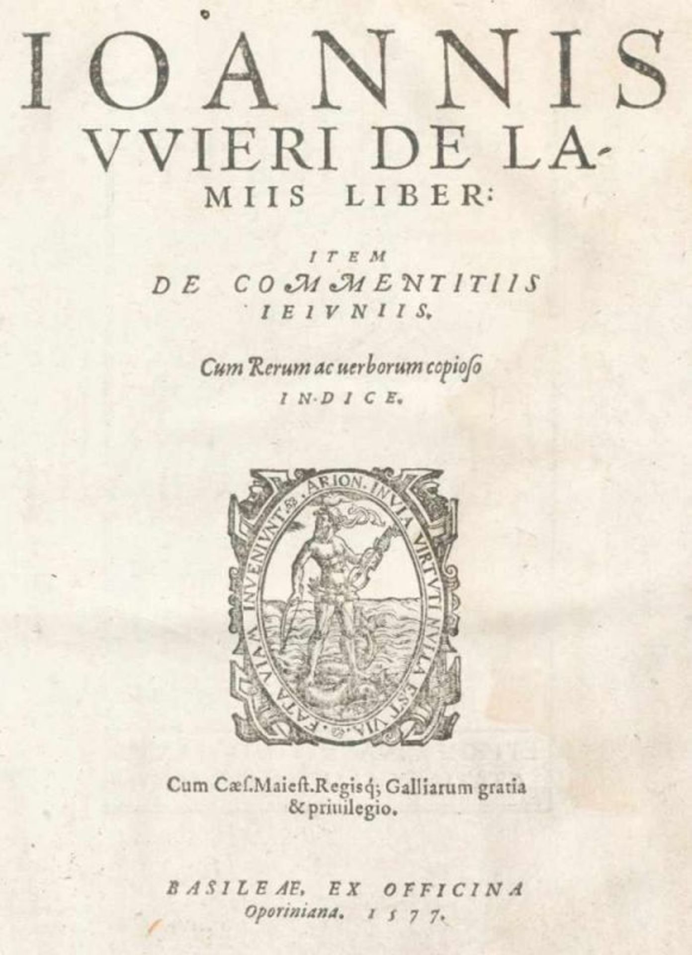 (Wier,J. De praestigiis daemonum, & incantationibus ac veneficiis libri VI, postrema ed. quinta