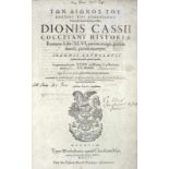 Dio Cassius. Historiae Romanae libri XLVI, partim integri, partim mutili, excerpti... Hanau,