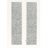 Sammlung von 16 Inkunabelblättern. Italien 1472-97. Versch. Formate. Blätter lose in Lwd.-Mappe. +