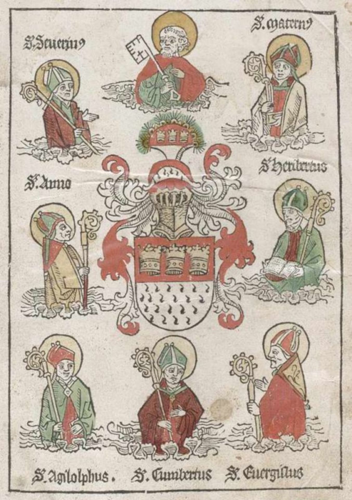 Cronica, Die van der hilliger Stat van Coellen. Köln, Johann Koelhoff d.J. 23. Aug. 1499. Fol. Mit