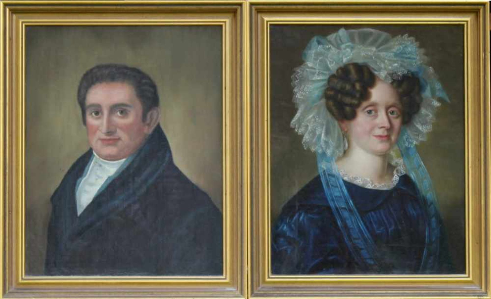 Porträt - Vier Bürgerporträts. Darstellung eines unbekannten Ehepaares, einer älteren Frau und eines