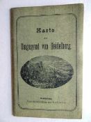 Heidelberg, Karte der Umgegend von. Lithogr. Karte von E. Hochdanz bei Groos. Heidelberg, um 1840.