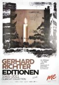 Richter, Gerhard (Dresden 1932). Editionen 1965-2011 Olbricht Collection (Kerze II, 1989). Plakat in