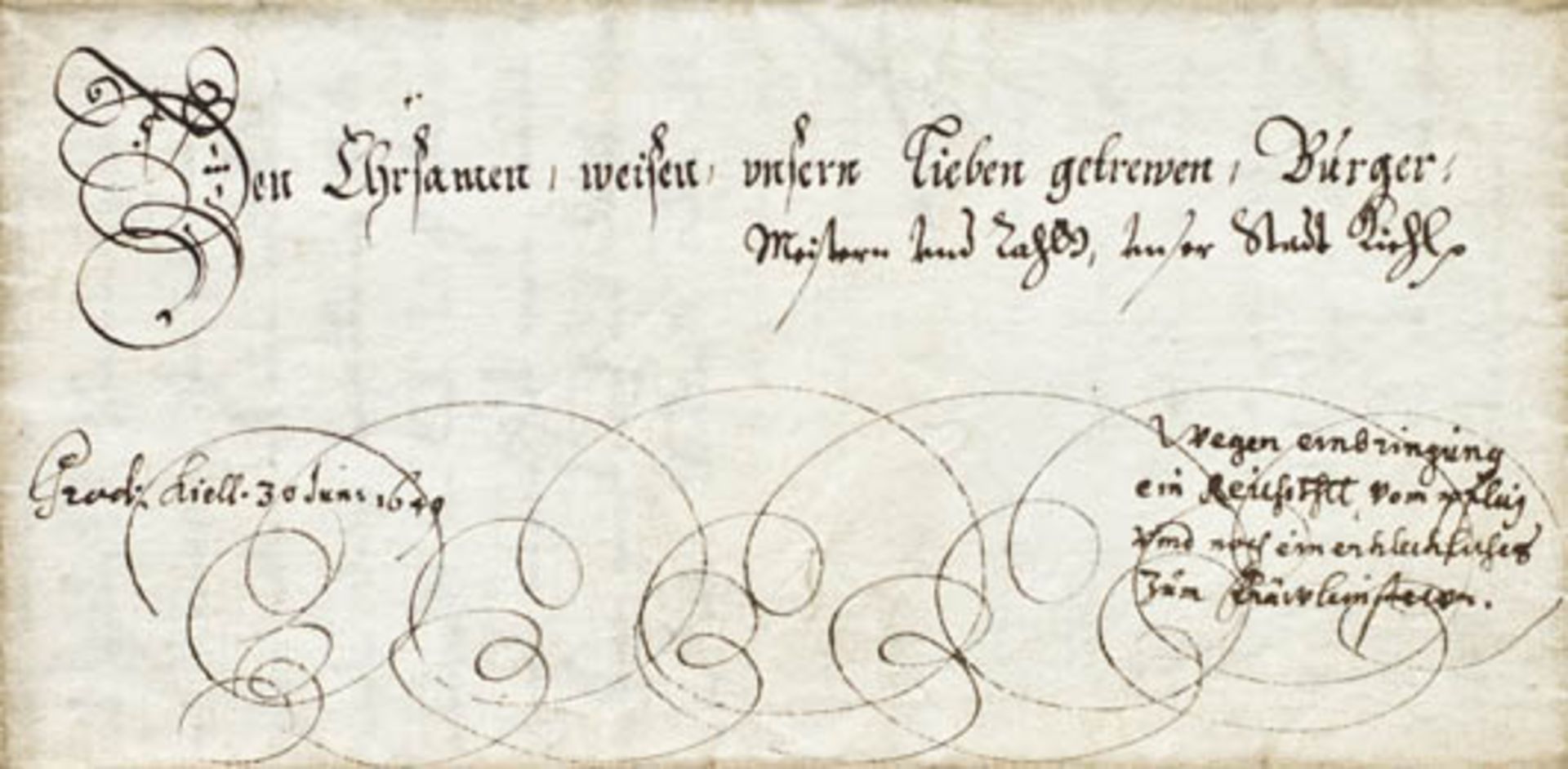 Schleswig-Holstein.- Konvolut von meist handschriftlichen Bekanntmachungen, Verfügungen und