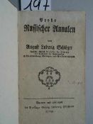 Russland.- Schlözer, A.L. Probe russischer Annalen. Bremen u. Göttingen, Förster, 1768. 8 Bll.,