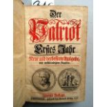 Patriot, Der. Erstes Jahr. Neue u. verbesserte Ausgabe. 2. Aufl. Hamburg, König, 1737. 5 Bll., 502