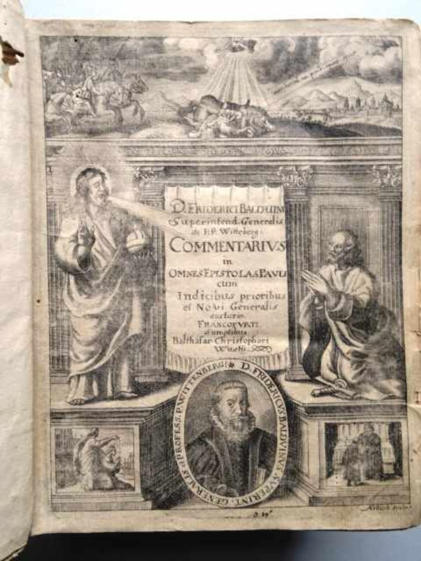 Balduin, F. Commentarius in omnes epistolas beati Apostoli Pauli. Textbd. u. Index, zus. 2 Tle. in 1